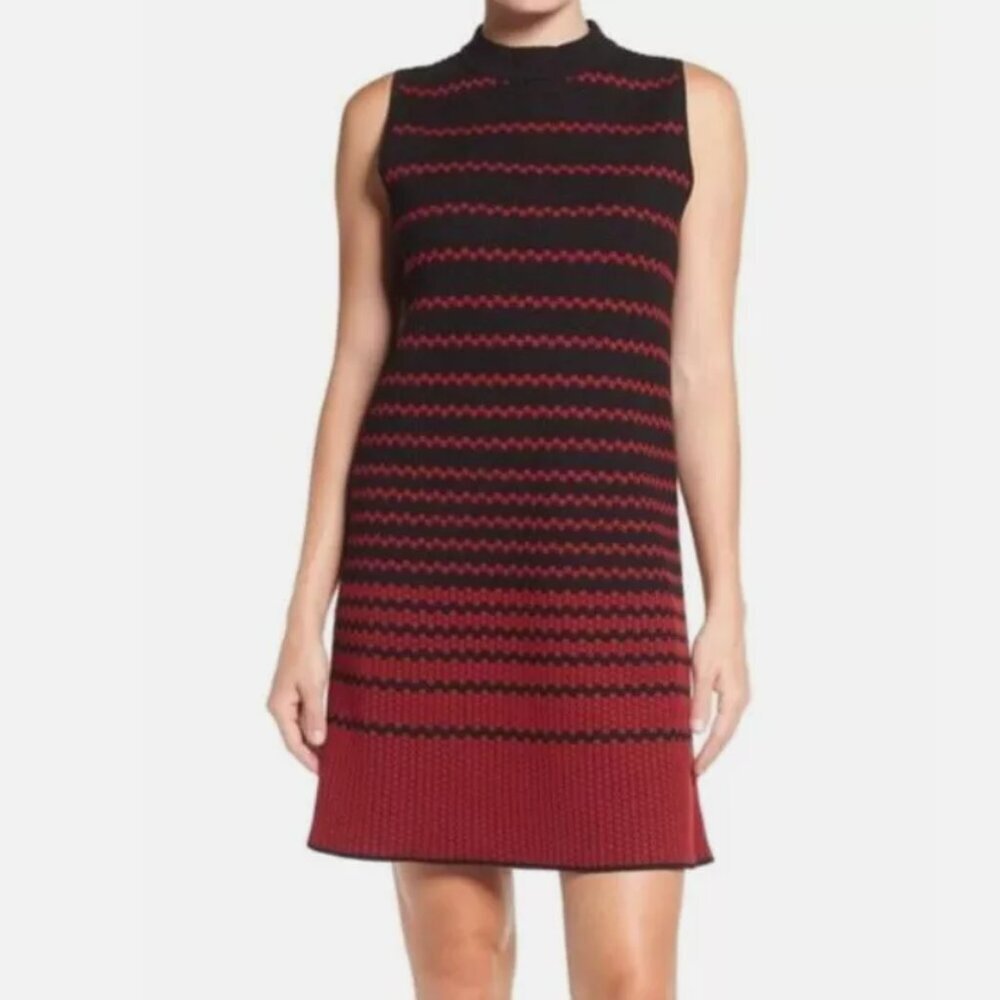 NEW NIC + ZOE Women’s Dress XS Black Red Sleeveless NWT - Picture 12 of 14